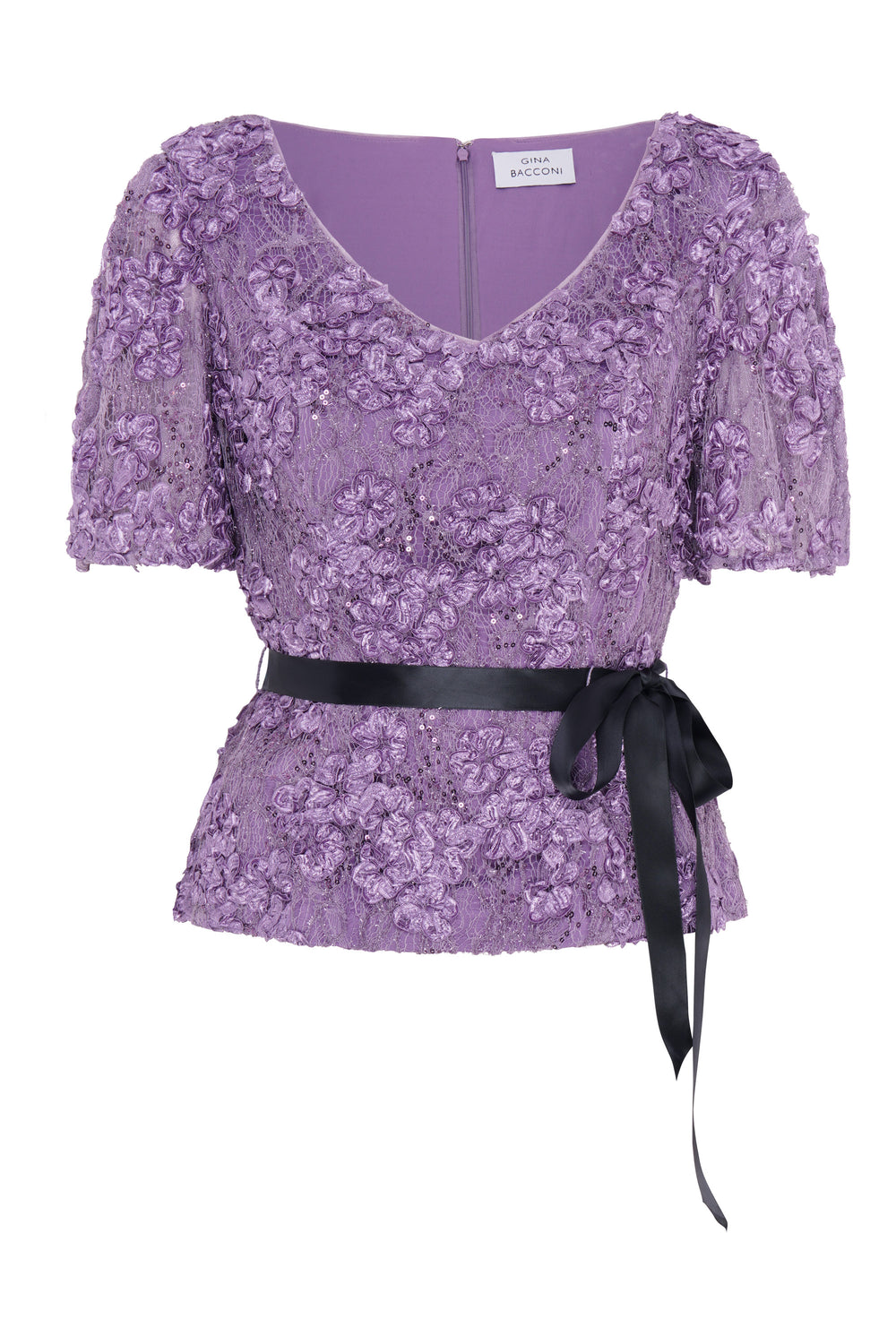 Kitty V Neck Lace Blouse