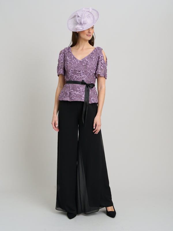 Kitty V Neck Lace Blouse