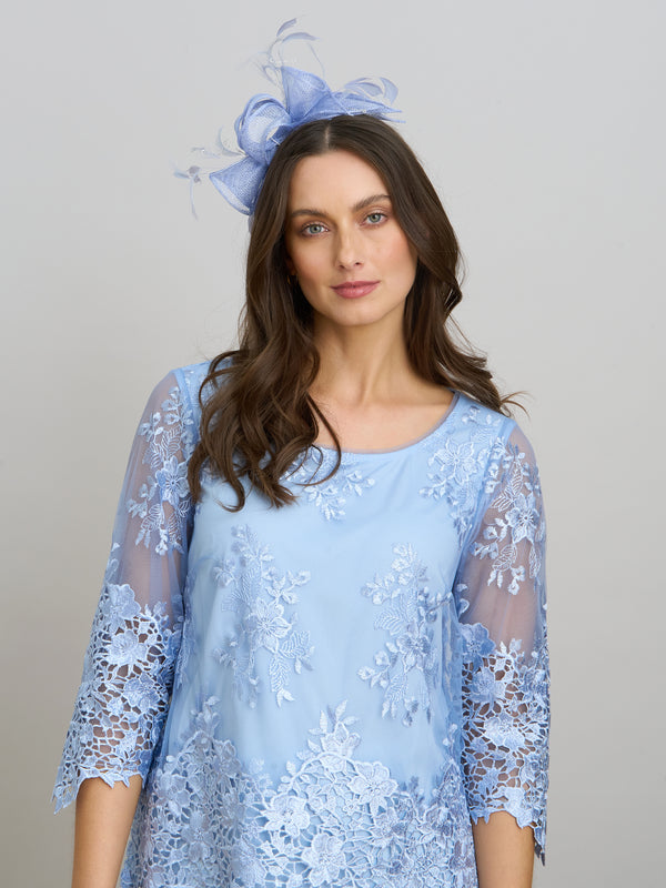 Kirsten Embroidered Blouse With Scallop Detail
