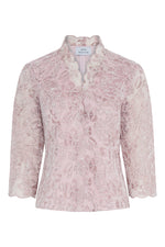 Konnie Embroidered Blouse With Scallops