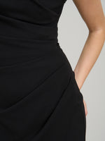 Marcela Short One Shoulder Crepe Dress