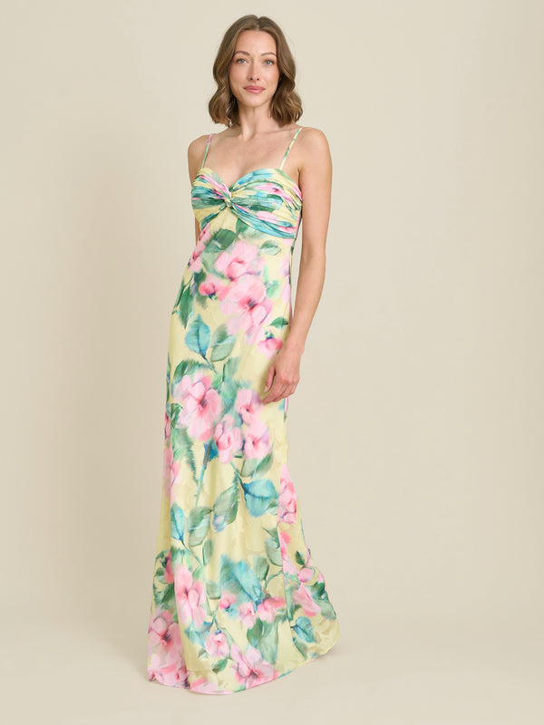 Marge Burnout Print Maxi Dress