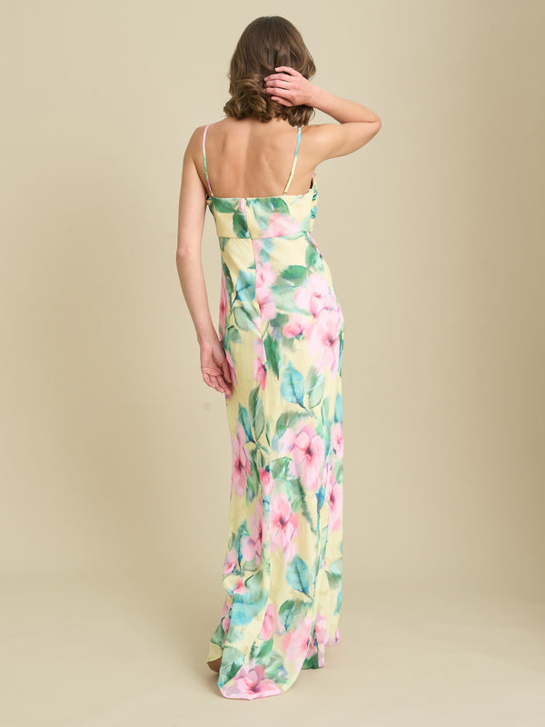 Marge Burnout Print Maxi Dress