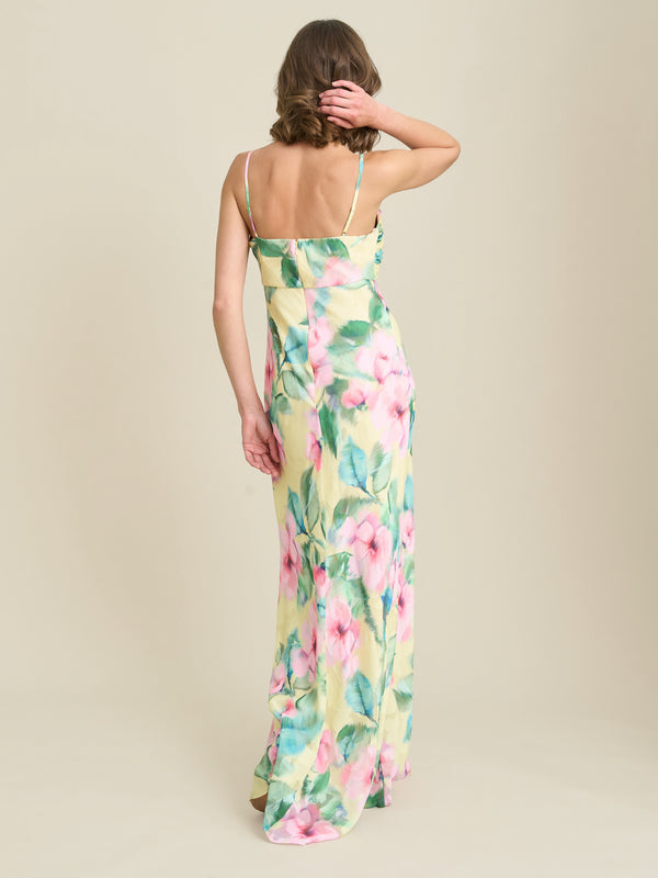 Marge Burnout Print Maxi Dress