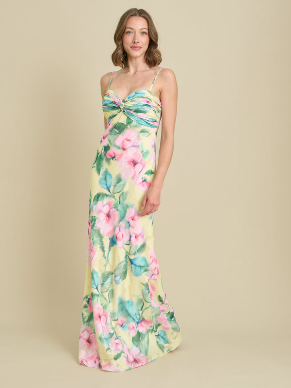 Marge Burnout Print Maxi Dress
