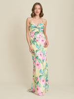 Marge Burnout Print Maxi Dress