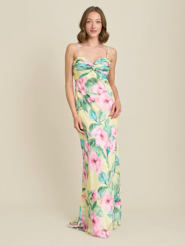 Marge Burnout Print Maxi Dress