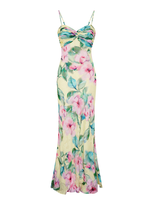 Marge Burnout Print Maxi Dress