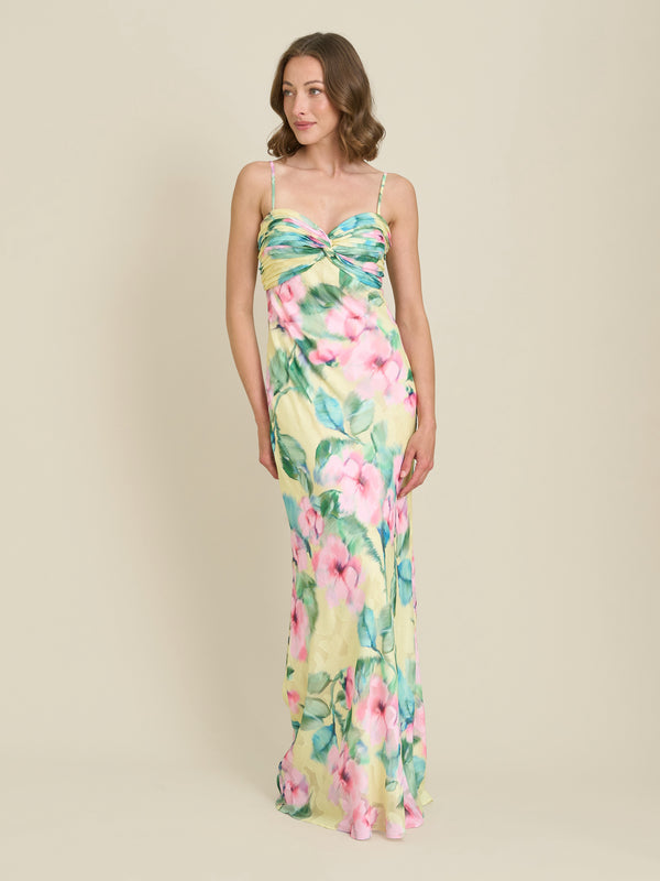Marge Burnout Print Maxi Dress