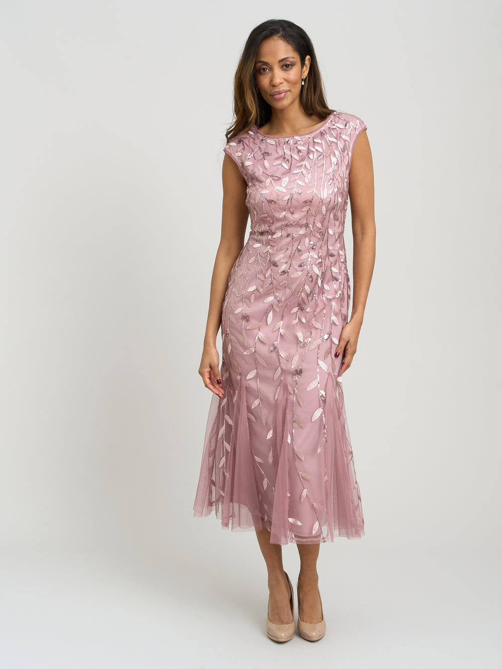 Lolly Midi Emroidered Dress Gina Bacconi Lolly Midi Emroidered Dress Gina Bacconi