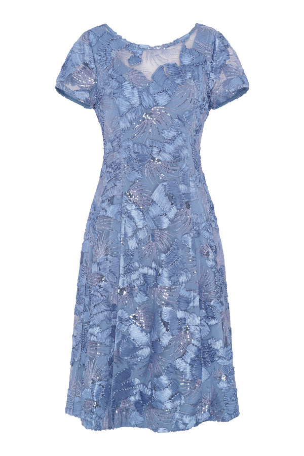 Masha Soutache Lace Midi Dress