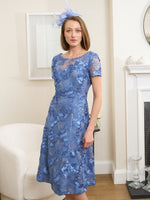 Masha Soutache Lace Midi Dress