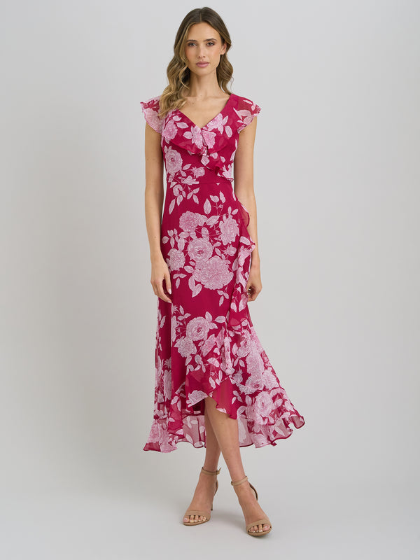 Marilyn Floral Print Yoryu Dress