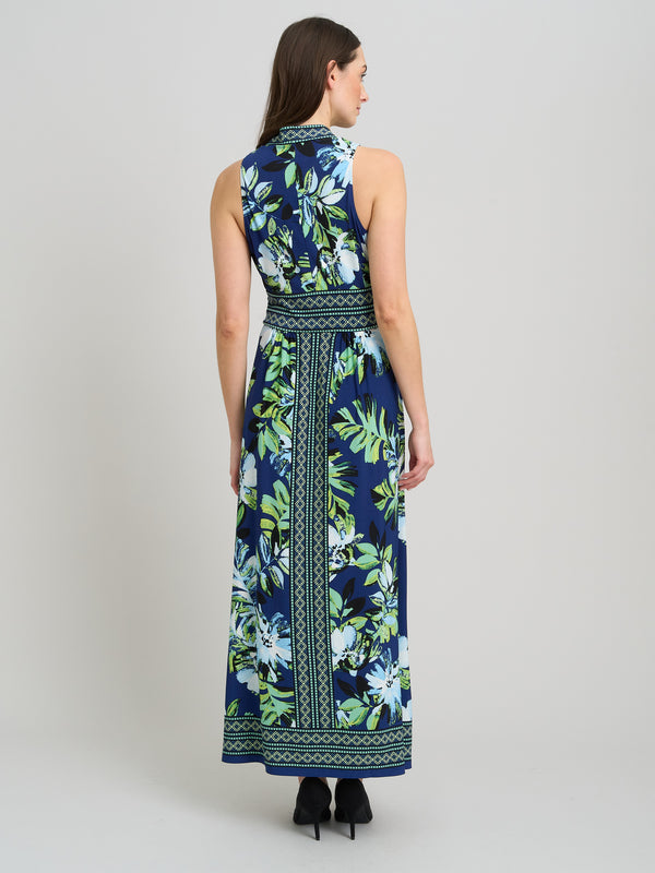 Marisa V Neck Sleeveless Maxi Dress