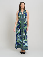 Marisa V Neck Sleeveless Maxi Dress