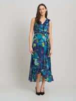 Marlee Side Tie Ruffle Print Dress