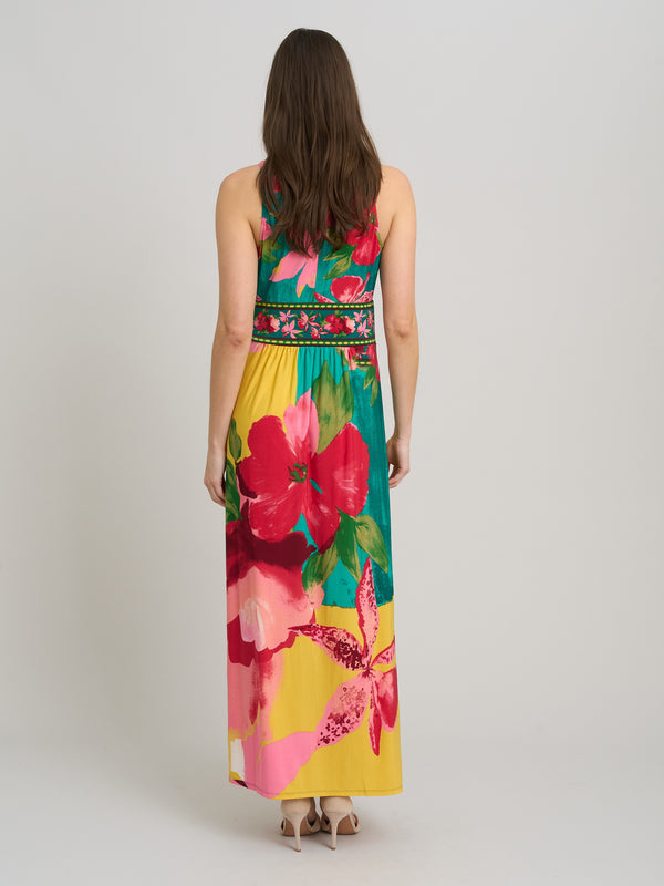 Marta V Neck Sleeveless Maxi Dress