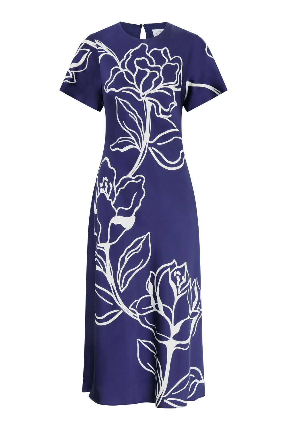 Meg Short Sleeve Print Midi Dress