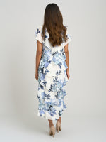 Morgan Midi Printed Tiered Chiffon Dress