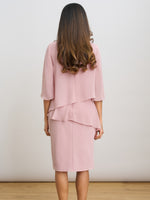 Myleene Layered Chiffon Overlay Dress