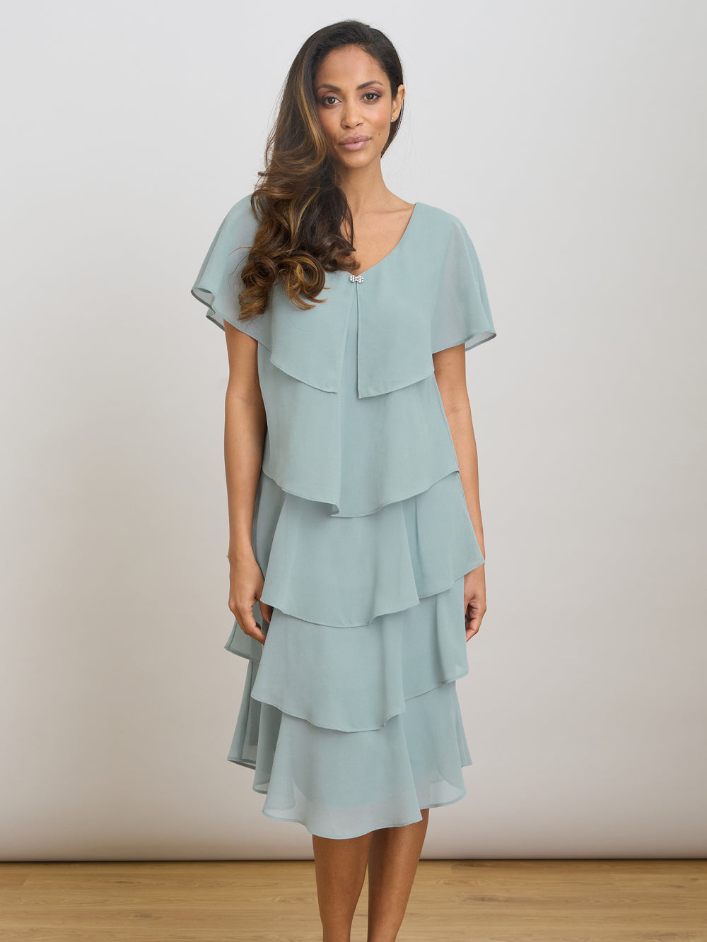 Bella Georgette Tiered Dress