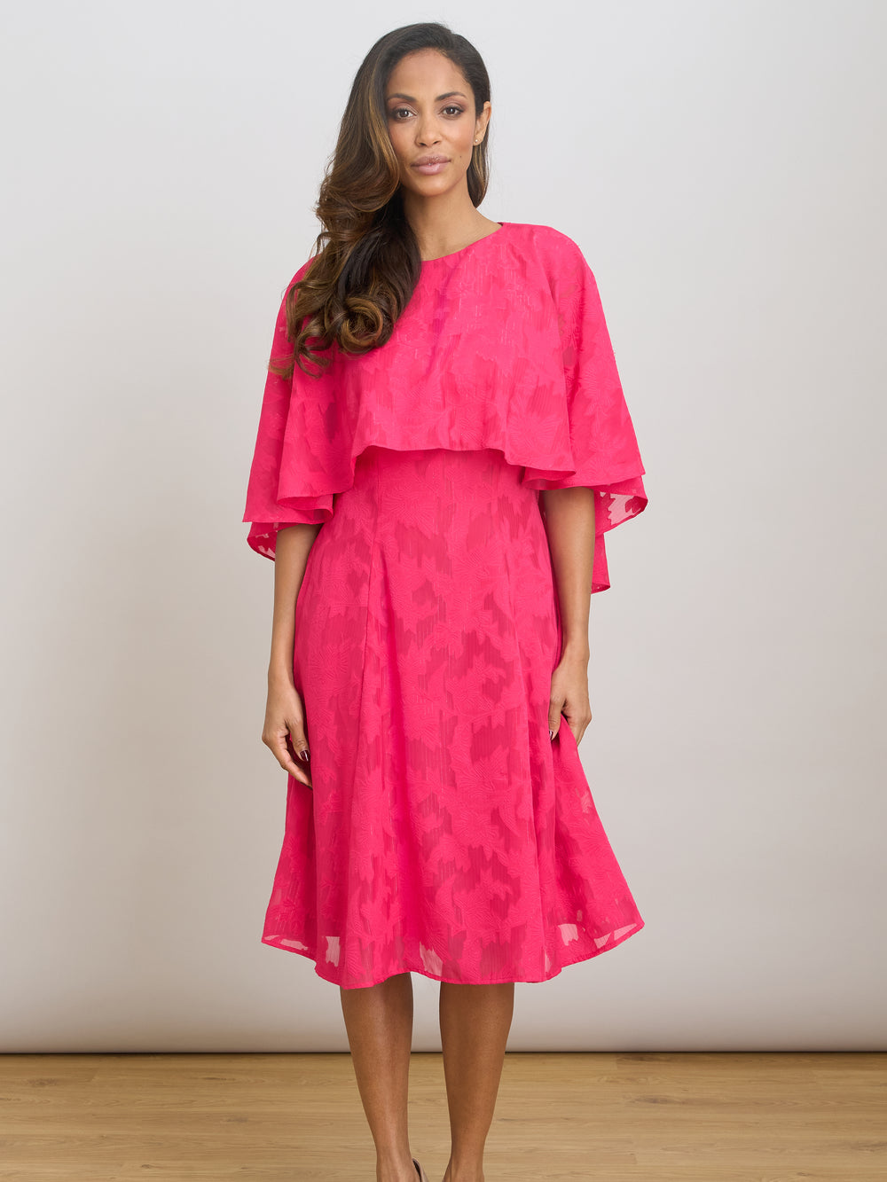 Milly Jacquard Metallic Thread Dress