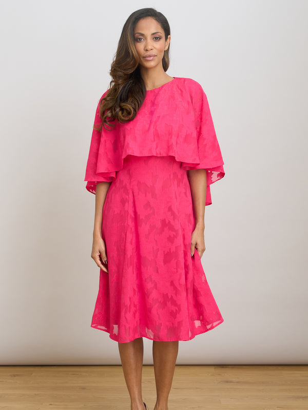 Milly Jacquard Metallic Thread Dress