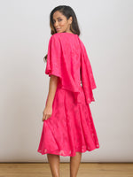 Milly Jacquard Metallic Thread Dress