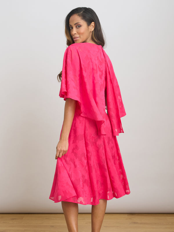 Milly Jacquard Metallic Thread Dress