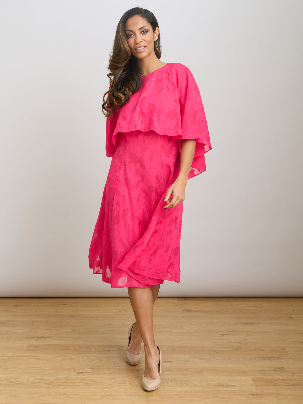 Milly Jacquard Metallic Thread Dress