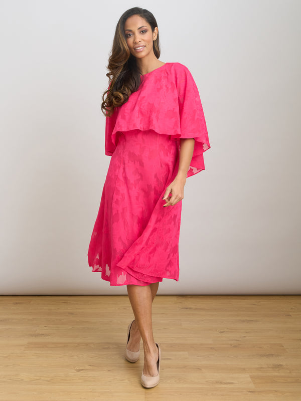 Milly Jacquard Metallic Thread Dress