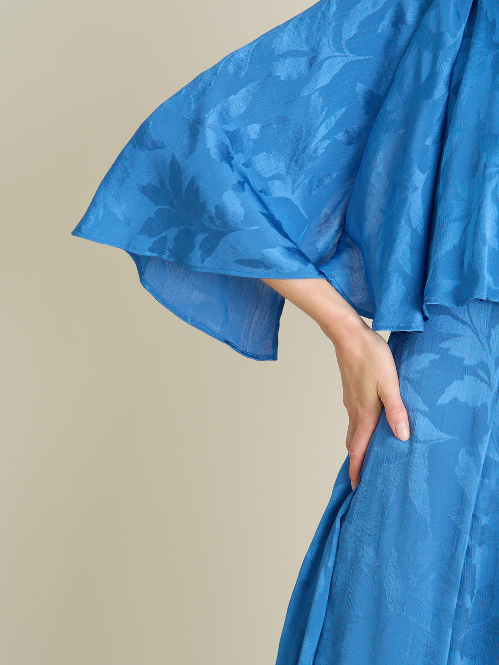 Mercedes Leaf Jacquard Dress