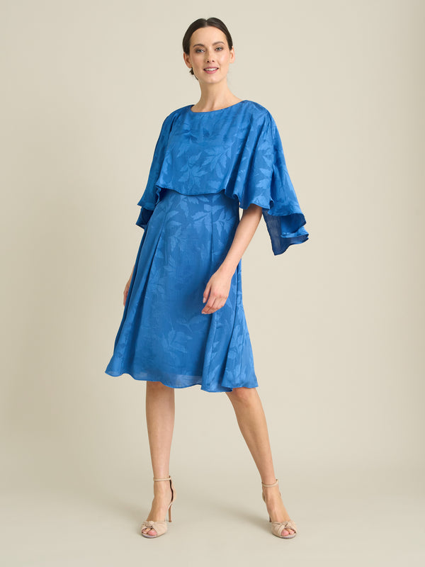 Mercedes Leaf Jacquard Dress