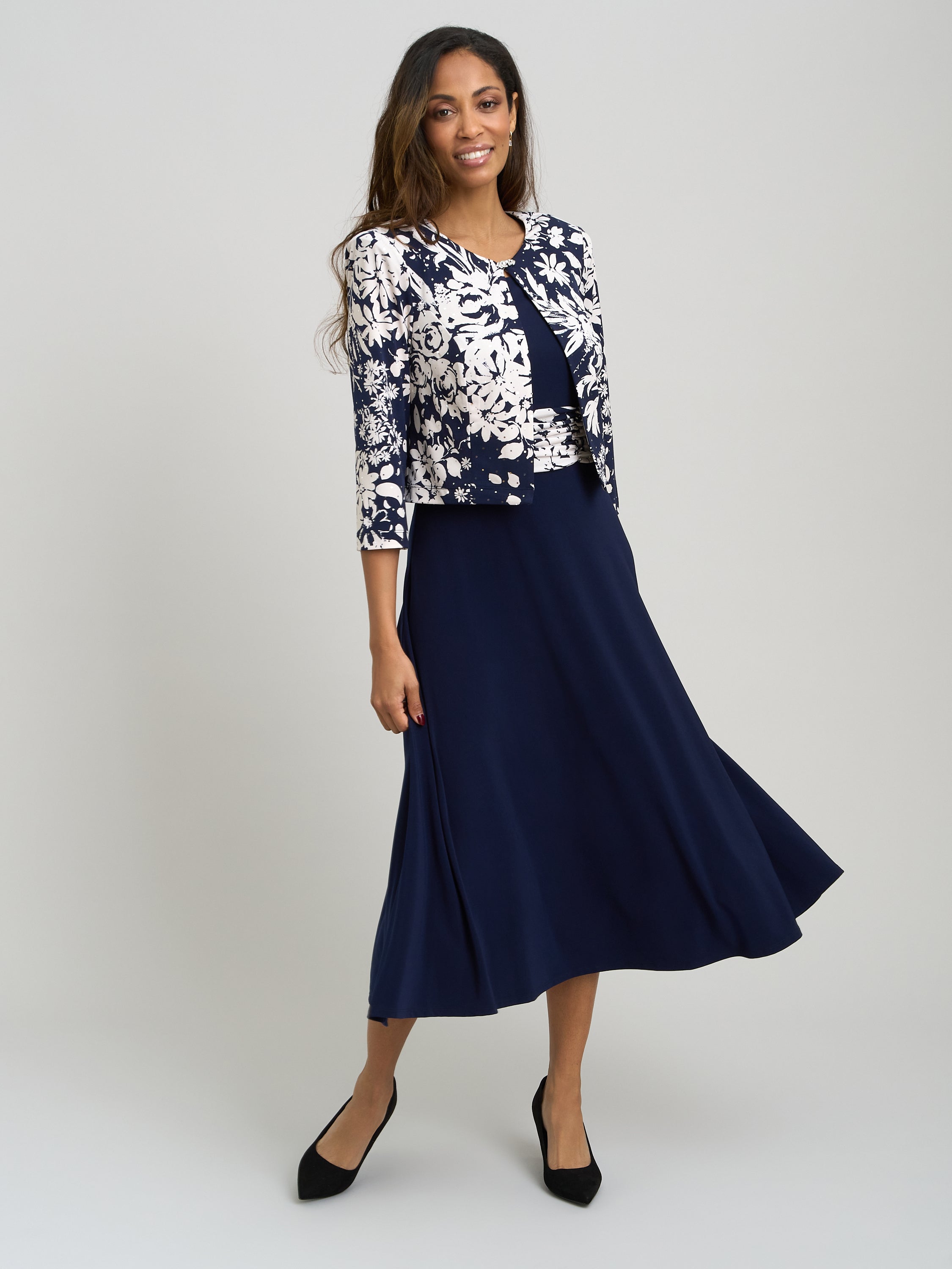 Nell Stretch Jersey Dress & Jacket – Gina Bacconi