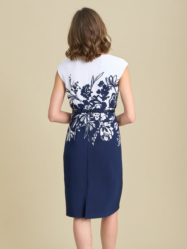 Minnie Floral Print Belted Dress