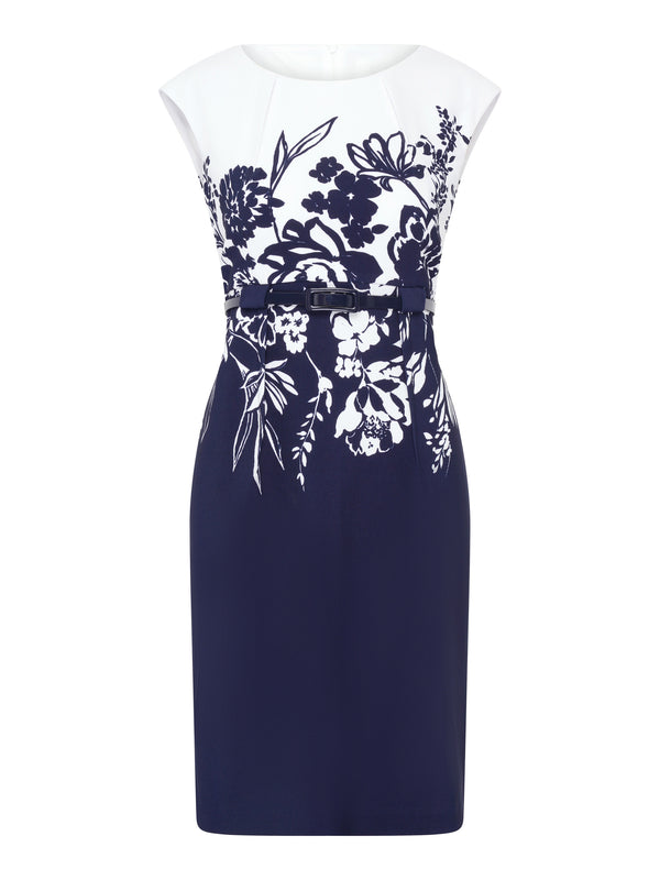 Minnie Floral Print Belted Dress