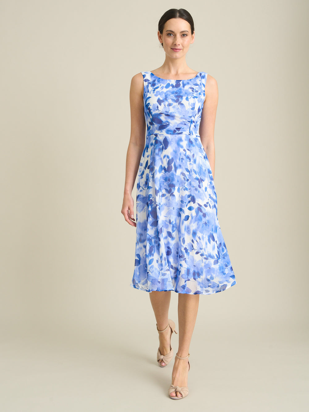 Noreen Chiffon Floral Midi Dress