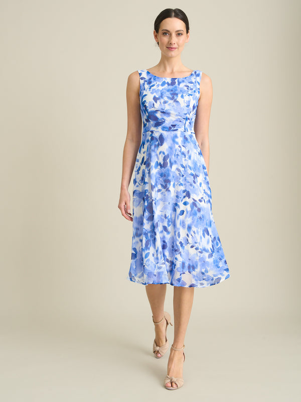 Noreen Chiffon Floral Midi Dress