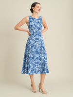 Odelia Floral Print Midi Dress
