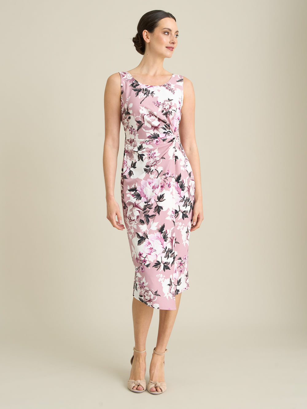 Roma Twist Knot Floral Dress
