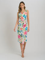 Roma Twist Knot Floral Dress