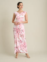 Lora Floral Jersey Diamante Trim Maxi Dress