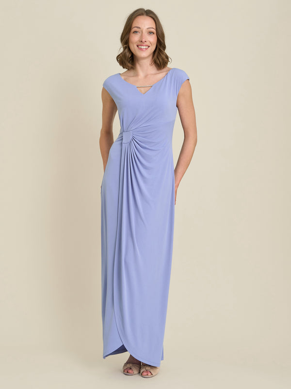Bailee Jersey Diamante Trim Maxi Dress