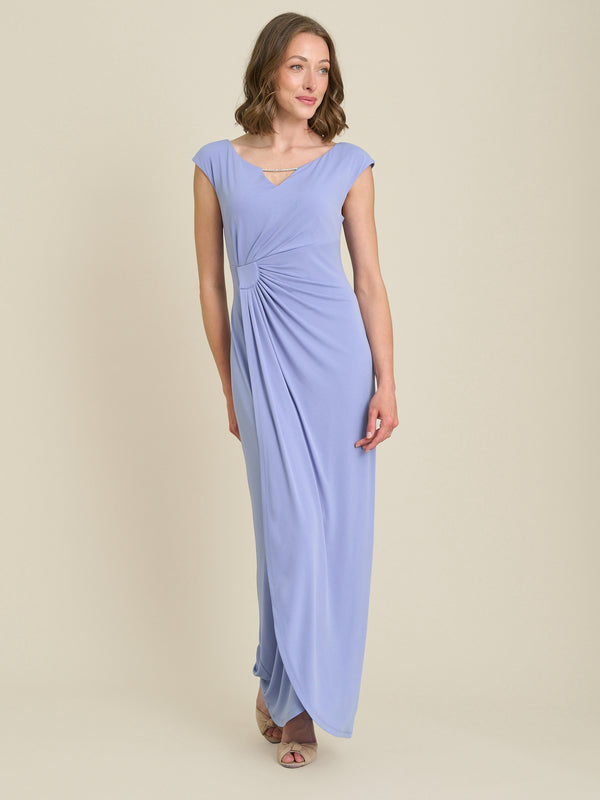 Bailee Jersey Diamante Trim Maxi Dress