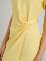 Peggy Short Faux Wrap V Neck Dress