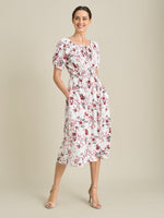 Perrie Smock Waist Floral Print Dress