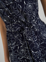 Persia Faux Wrap Flutter Sleeve Dress