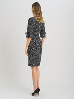 Floral Shift Dress With Bow Detail
