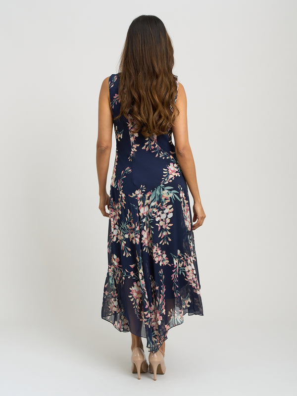 India Chiffon Print Dress