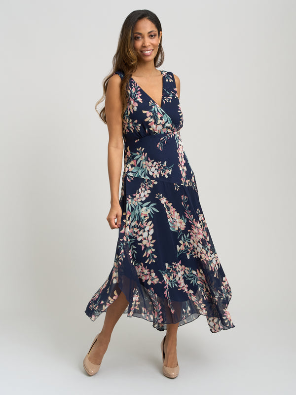 India Chiffon Print Dress